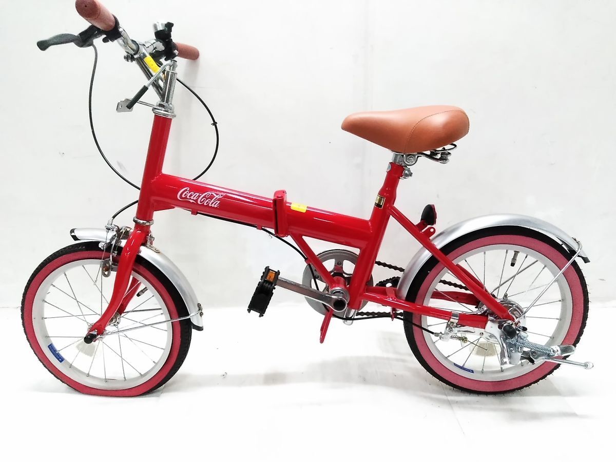 Coca-Cola 折りたたみ自転車 赤 真っ赤でキレイ！コカコーラの折りたたみ自転車！｜2019年05月13