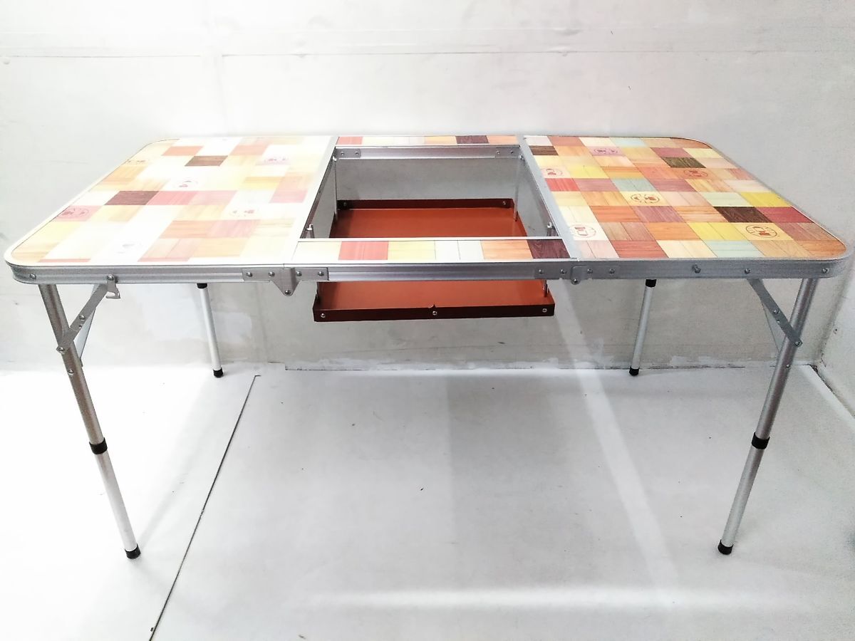 コールマン キャンプテーブル140折りたたみアウトドアテーブルモザイクテーブル 楽天市場】コールマン アウトドアテーブル 140cm ナチュラル