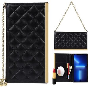 Pelanty For iPhone 13 Mini 性 落下保護 多機能 アイフォン13ミニ 短縄-ブラック 169