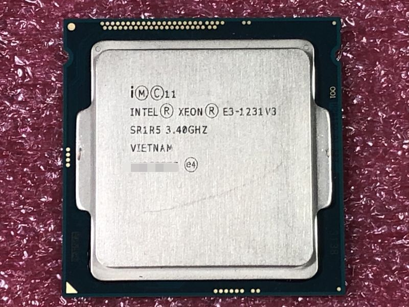 PCパーツ Intel Xeon E3 1268L v3 (1268Lv3) Intel Xeon E3-1286 V3 3.7GHz 4CORE 8M 84W LGA 1150 CPU