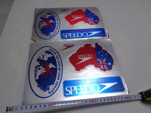 2 шт speedo скорость стикер наклейка Showa Retro не использовался круг .. осмотр .. купальный костюм . хлеб