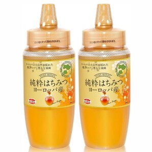 3【ヨーロッパ産 純粋はちみつ 500g×2本セット】 蜂蜜 ハチミツ 調味料 ハニー シロップ