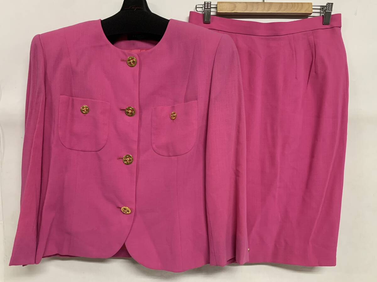 バブリースーツ　ピンク　80年代 バブリースーツピンク80年代