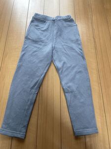 ★未使用新品!futafuta DAILY LINE☆内側のあったか☆サルエットシルエットパンツ 120☆グレー☆送料185円★