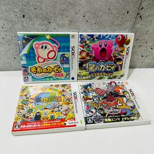 tk1048【60】//Nintendo★3DS ソフト 4個 毛糸のカービィ 星のカービィ 妖怪ウォッチ3 ご当地鉄道 動作未確認 現状品