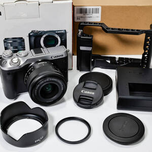 Canon キャノン EOS M6・EF-M15-45mm F3.5-6.3 IS STM レンズキット(シルバー) イオス ミラーレス一眼 カメラ