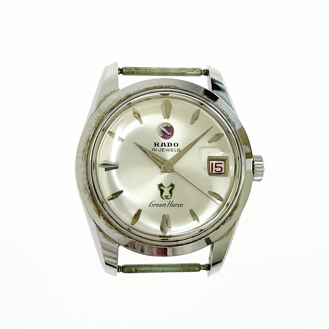 RADO 41 Green Horse デイト 自動巻き　腕時計 RADO 41石 ラドー グリーンホース デイト ヴィンテージ 自動巻き
