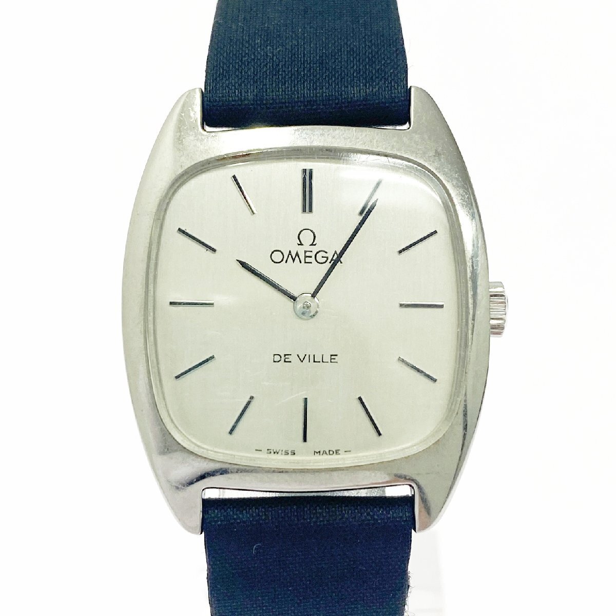 230☆美品☆ OMEGA デビル 手巻き レディース 腕時計 シルバー OMEGA デビル 時計 レディース 手巻き シルバー文字盤 カット