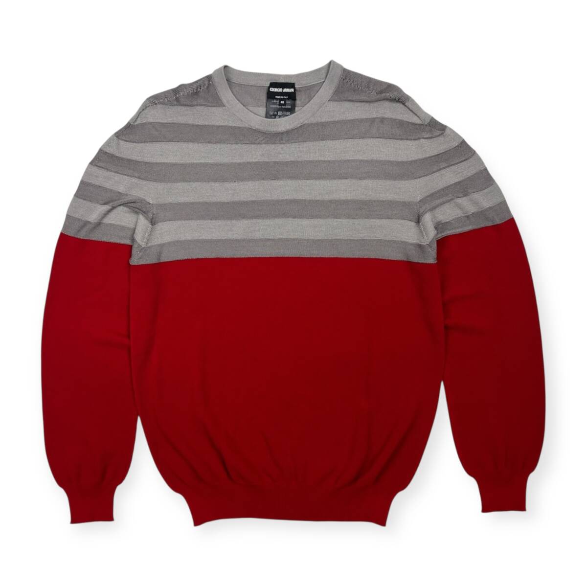 【未使用級】EMPORIO ARMANI カシミヤ混　ニット　イタリア製 EMPORIO ARMANI - 【未使用級】EMPORIO ARMANI カシミヤ混