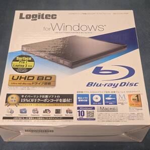 【UHDフレンドリー】 ロジテック Logitec LBD-PUD6U3LBK ブラック ポータブルブルーレイドライブ USB3.0 ソフト付 BU40N -537