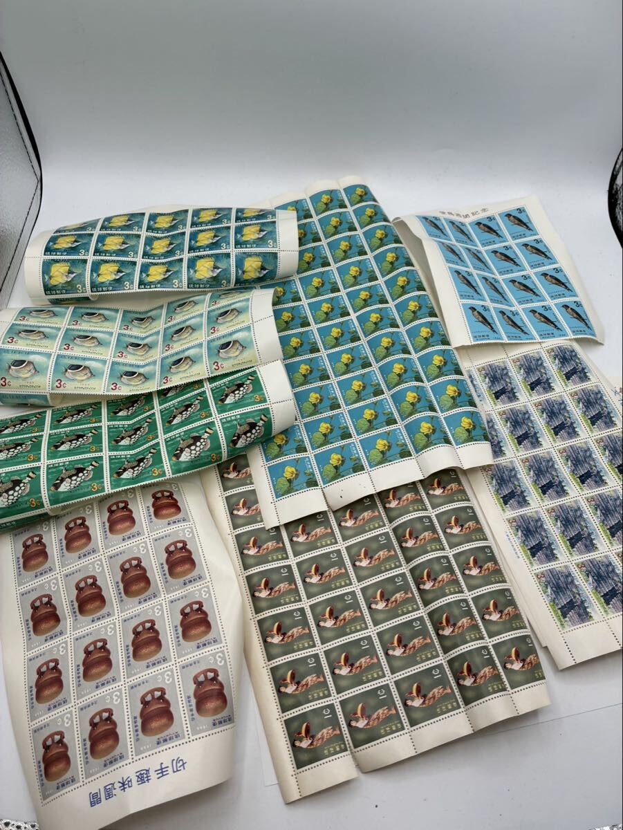 282 琉球 普通切手 10枚セット 1円 琉球切手 通常切手 米貨単位暫定 全10種 セット | 琉球（沖縄