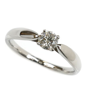 TIFFANY&Co. ティファニー Pt950プラチナ ハーモニー ダイヤ リング・指輪 ダイヤモンド0.31ct 12号 3.2g レディース 中古
