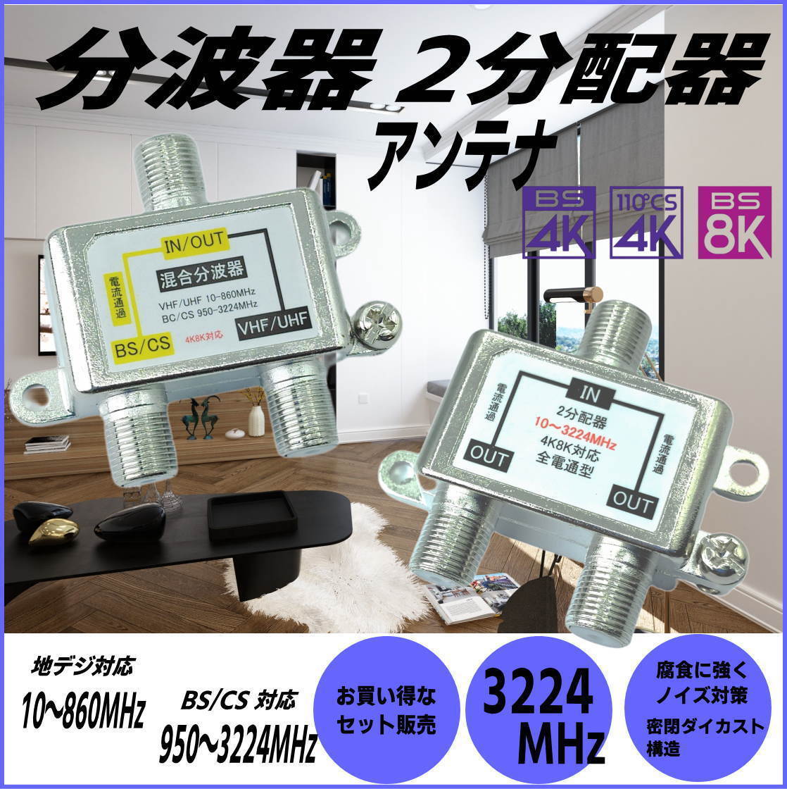 2025年最新】Yahoo!オークション -アンテナ 混合器 分配器の中古