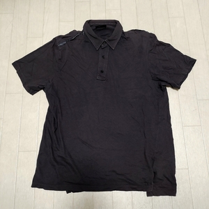 LANVIN ランバン 半袖 ポロシャツ カットソーポロ S ダークグレー メンズ