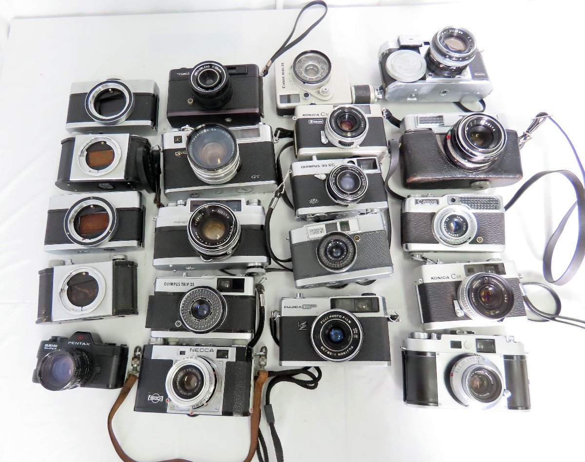フィルムカメラ　ジャンクまとめ売り　12台　ビンテージ　オールドカメラ Yahoo!オークション -「ジャンクカメラ まとめて」の落札相場