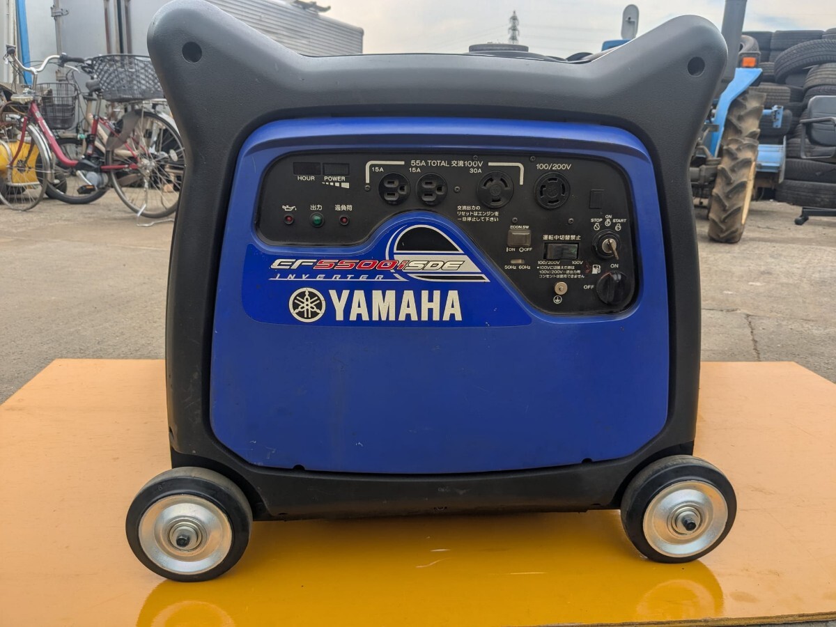 YAMAHA ポータブル発電機 青　5500 YAMAHA ポータブル発電機 青 5500 - メルカリ
