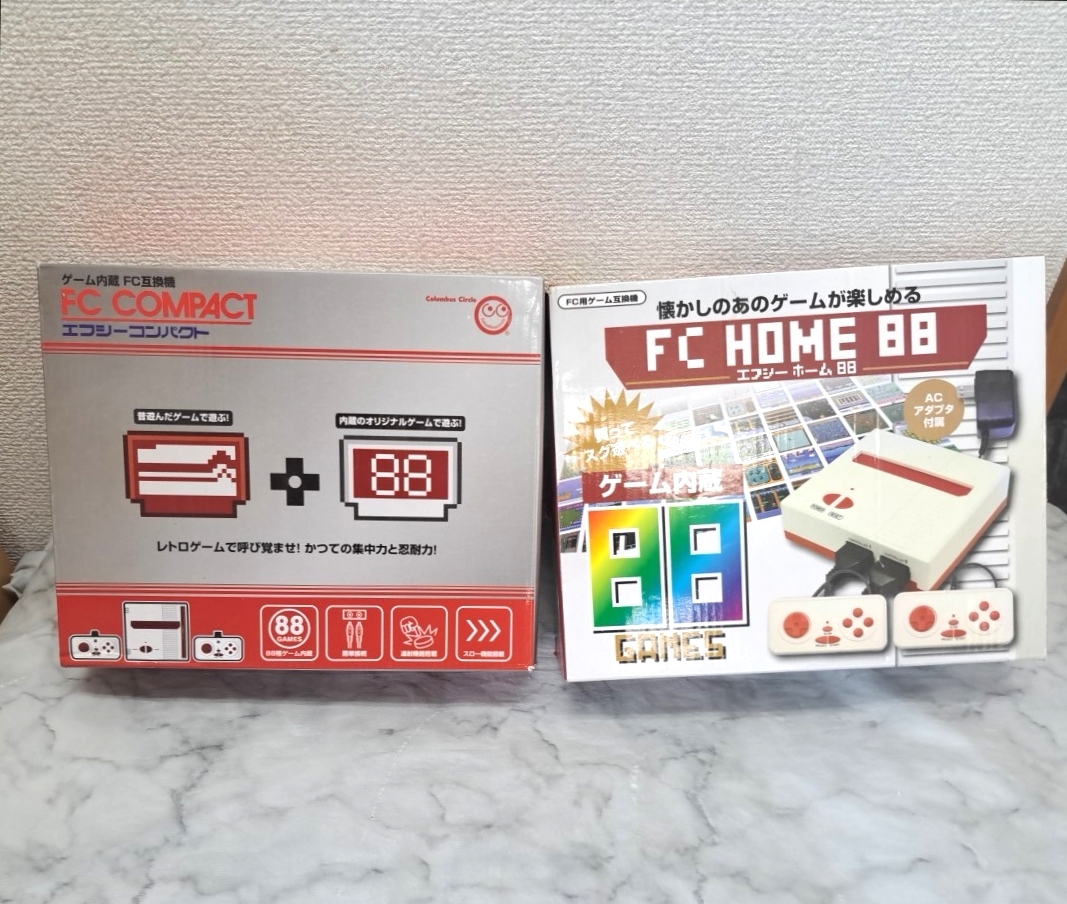 ゲーム内臓　FC 88 used 箱付　AC アダプタ付属　美品 メルカリ】FC HOME 88買って起動するソフトを探してみたが惨敗