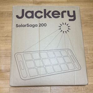 ◆新品未使用◆ジャクリ ソーラーパネル SolarSaga200 JS-200D 折りたたみ式 最大出力200W 展開サイズ2340x552x25mm Jackery◆KN(484)