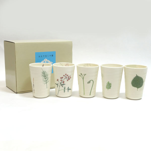 大内順子　おもてなしの器　フリーカップ　5客セット 楽天市場】大内順子 おもてなしの器 フリーカップ 5客セット