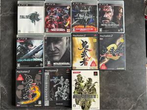 プレイステーション ソフトまとめ売り ゲームソフト PS2 PS3 メタルギア 鬼武者 FF ガンダム PSソフト レトロゲーム