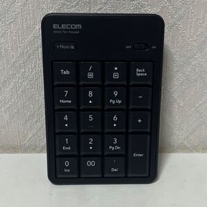 709i0806 エレコム テンキー Bluetooth 静音設計 抗菌 Windows/Chrome OS/macOS対応 ブラック TK-TBM023SKBK