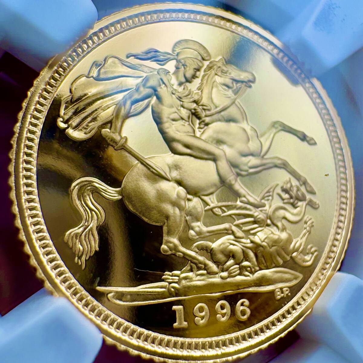 1984年イギリス エリザベス2世 1/2ソブリン金貨 NGC PF70DCAM イギリス 1984 エリザベス2世 1/2ソブリン 金貨 NGC PF 70