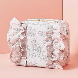 送料込★Sweet 付録【SNIDEL HOME スナイデルホーム 大きく開いて映え 大容量フリルポーチ】スウィート2025年9月号 付録のみ匿名配送