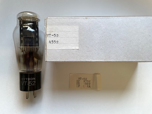 日*1様 真空管 VT52 UNITED ELECTRON 2本　未使用品　元箱 Yahoo!オークション -「vt-52 真空管」(オーディオ機器) の落札