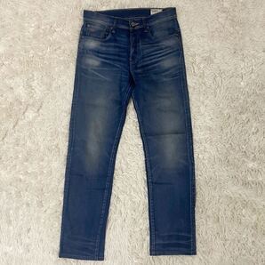 G-STAR RAW ジースターロゥ【3301】メンズ ストレートデニム ジーンズ ブルー 綿99% 牛革ラベル 美品 送料無料 匿名配送