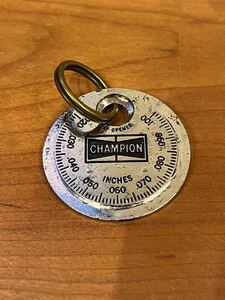 1960’sチャンピオンCHAMPION プラグギャップツール プラグギャップゲージ made in USA ハーレートライアンフhotrodガレージ キーホルダー