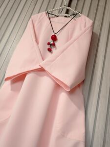 ハンドメイド※ラグラン袖※バルーンワンピース※桜色