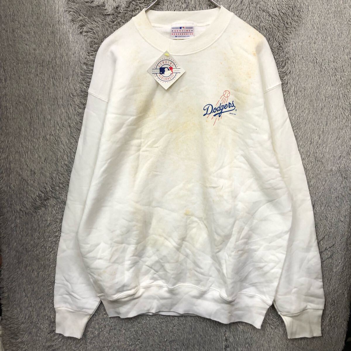 【希少】ロサンゼルス★ドジャース★LA★刺繍★スウェット★トレーナー★XL★古着 ロサンゼルス•ドジャース スウェット トレーナー メンズXLサイズ