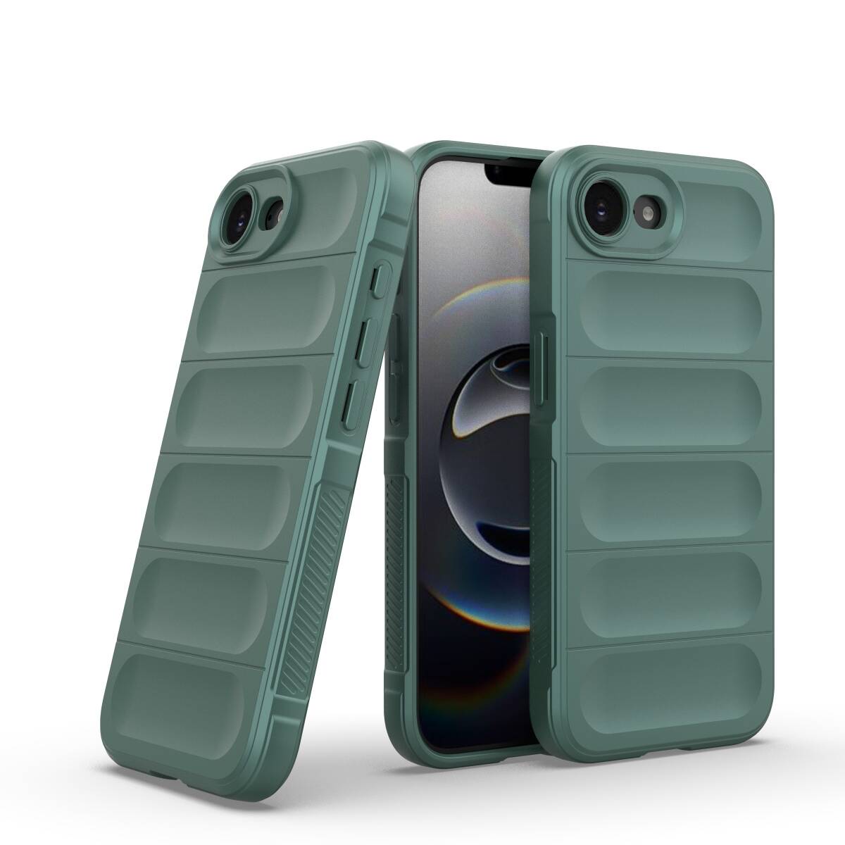 【ほぼ未使用値下げ✘】iPhone16e 128GB シリコンケース付き ZHUAZHULE iPhone16 ケース リング付き シリコン アイフォン16