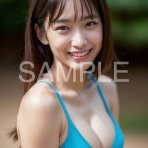 AIグラビア A4ポスター AI美女 AIイラスト 光沢紙 高画質 AIアート かわいい 美しい 美人 綺麗 巨乳 セクシー AI女優 1点もの illust07053