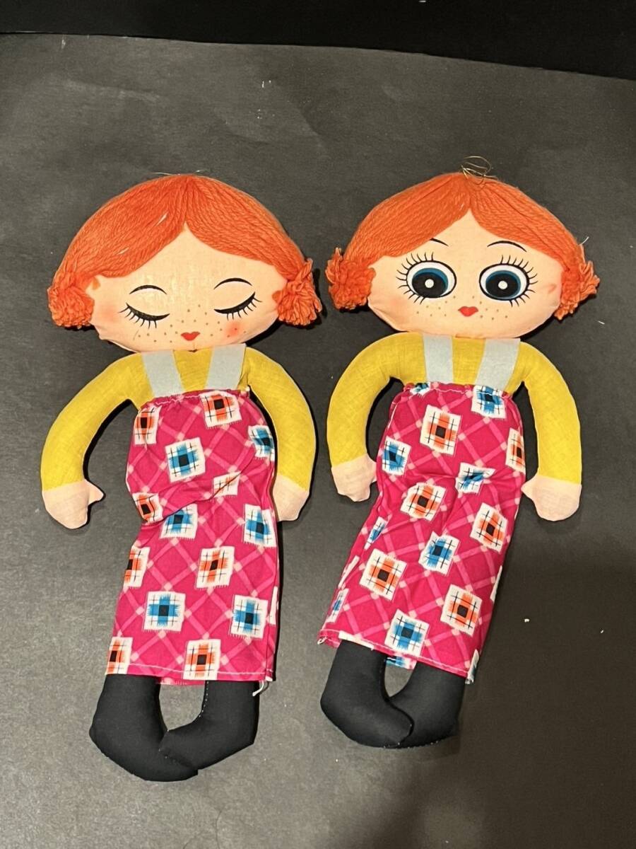 昭和レトロぬいぐるみセット　ビィテージ 未使用　入手困難　希少 希少】モンチッチ 2体セット セキグチ ヴィンテージ クリップ
