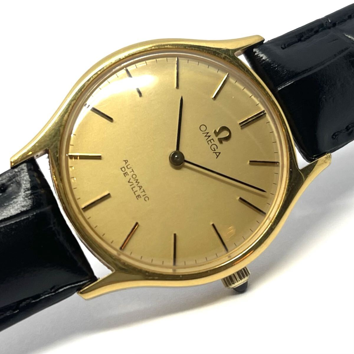 OMEGA DE VILLE オメガ デビル 腕時計 未稼働品 De Ville Trésor 40 mm, ステンレススティール レザーストラップ