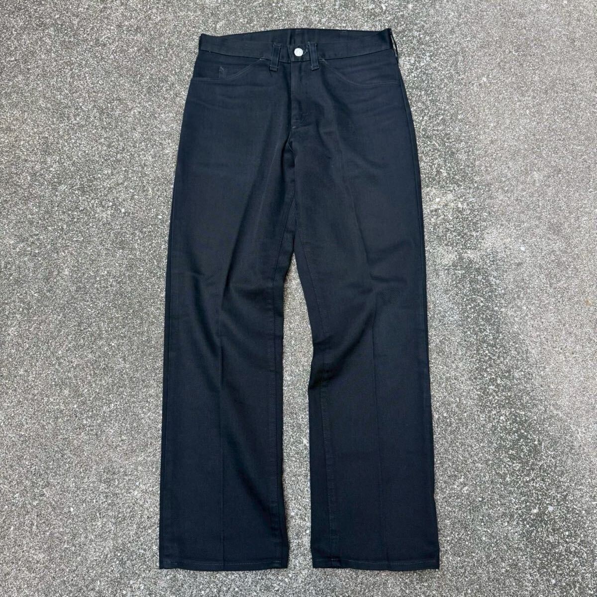 値下げ可 60s カツラギ ブラック ヴィンテージ SEARS COTTON PANT 60S 「カツラギ、ブラック、実寸W30 L28