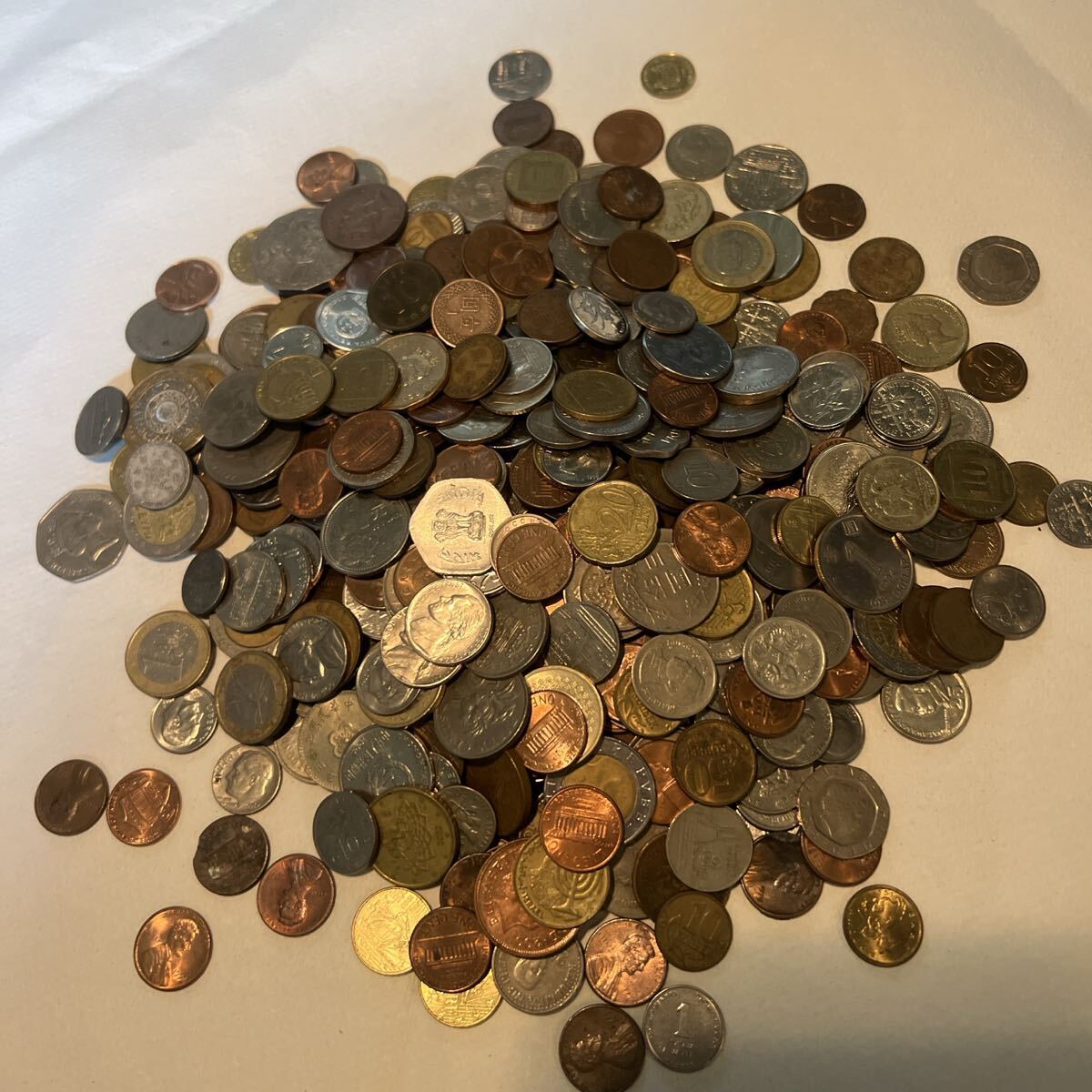 ④ジャンク古銭(アルミ無し)まとめ売り 約5kg 在庫処分品 ⑤ジャンク古銭(アルミ無し)まとめ売り 約5kg 在庫処分品