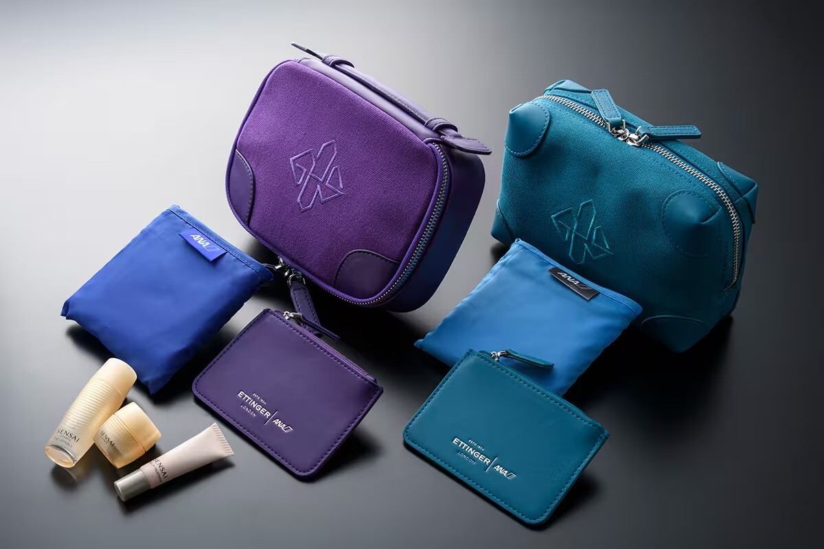 エアラインアメニティーグッズ　ビジネスクラス、ファーストクラス　まとめて JAL新型機A350-1000、ビジネスクラスのアメニティはランダム6種