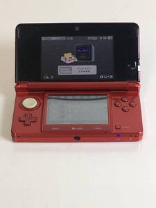 WY-777 動作品 ニンテンドー3DS CTR-001 フレアレッド バーチャルコンソール多数 パンチアオウト/ファイアーエムブレム/セクション 任天堂