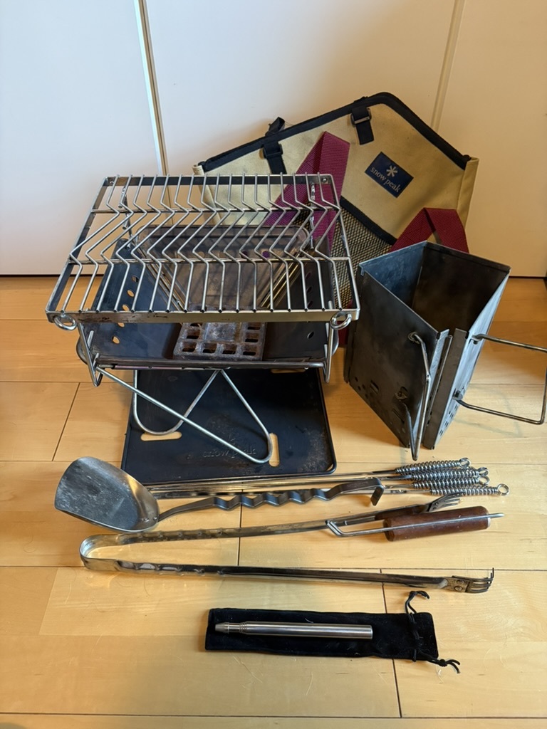 スノーピーク　焚き火台S　中古 Snow Peak - スノーピーク 焚き火台 L スノーピーク焚火台Lを2年