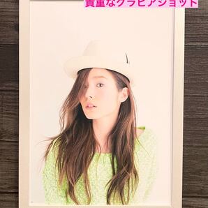 額装品★蓮沸美沙子②数少ない蓮沸さんの貴重なグラビアショット★べっぴんさん★鋼の錬金術師★転校生★当時印刷物★A4額入り