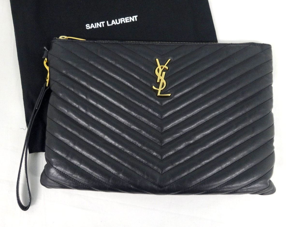 YSL イヴサンローラン レディース メンズ クラッチバッグ セカンドバッグ Yves Saint Laurent イブサンローラン クラッチバッグ セカンド