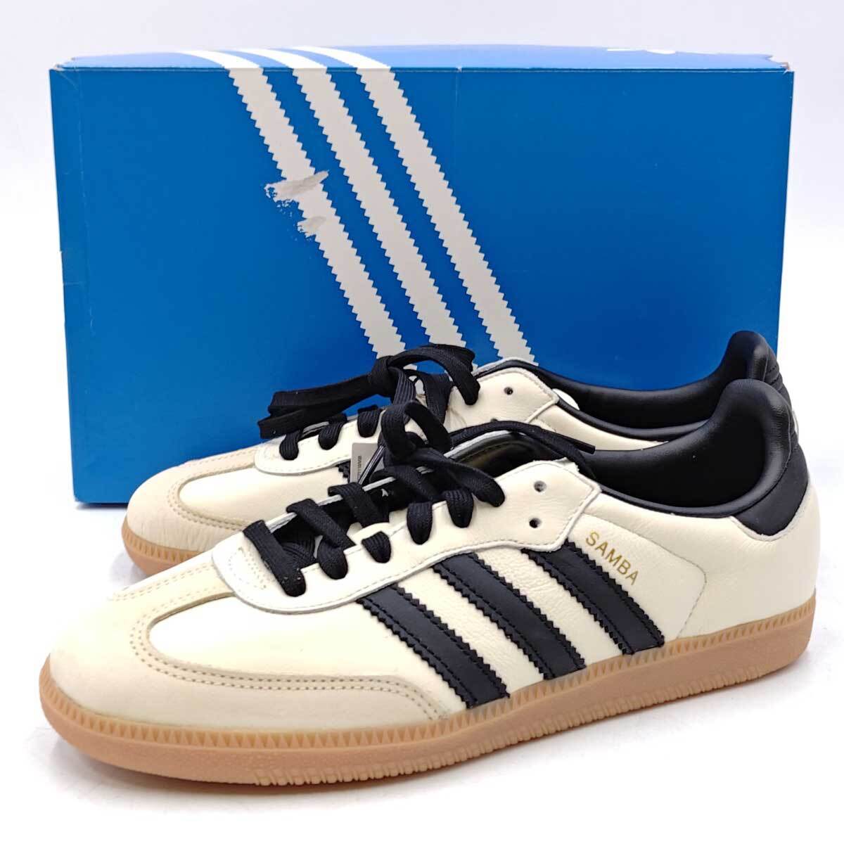【未使用】adidas ／SAMBA アディダス　サンバ　23cm クリーム SAMBA adidas Originals WMNS Samba OG Cream White/Core Black
