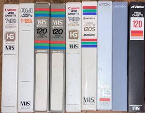 昭和レトロ 中古ビデオテープ VHSテープ25本