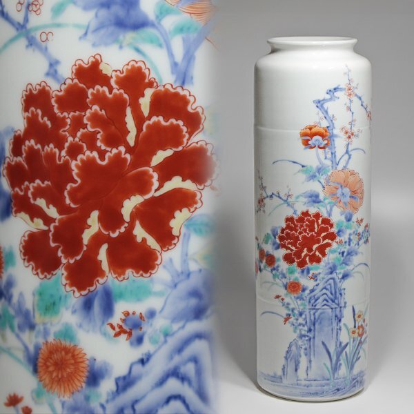 TM　浜田慎一郎作　欅拭漆　柳蒔絵　木地　長中次　共箱　M　R4407 能登輪島塗 豪華雲錦(桜、紅葉)蒔絵 七寸角 四段重箱 蓋2枚重台