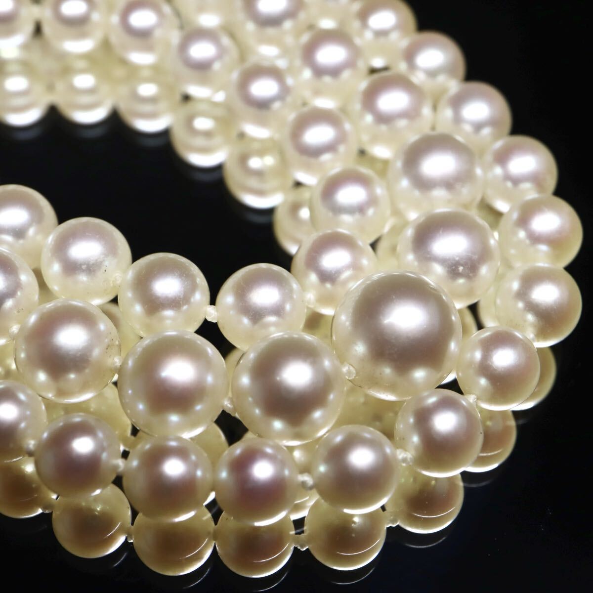 ♥️17000円値下げ♥️艶、テリ最高♥️大珠アコヤ真珠8.8~8.9㎜珠 大珠 テリ抜群✨ 約8.8mm アコヤ 本真珠 ネックレス SILVER刻印