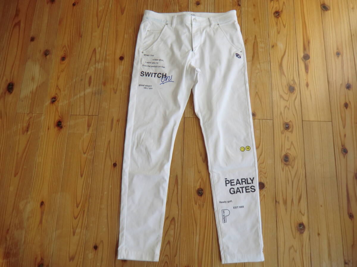 未使用 PGG ロングパンツ 4 M ホワイト 白 未使用 PGG ロングパンツ 4 M ホワイト 白 美品 パーリーゲイツ