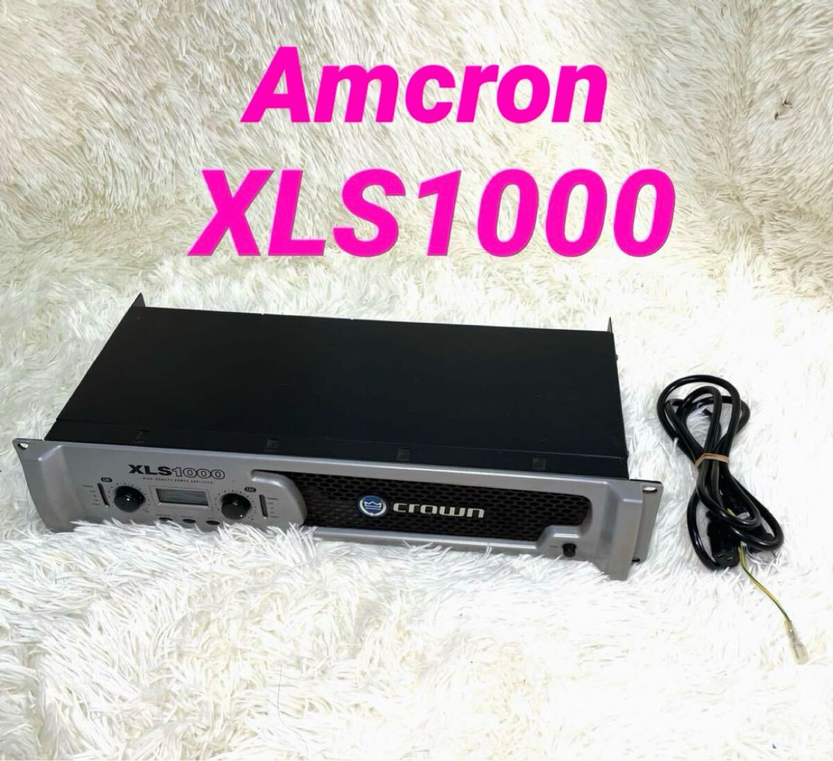 【現状品】アムクロン　デジタルパワーアンプ CROWN XLS2000 現状品】アムクロン デジタルパワーアンプ CROWN XLS2000 パワー