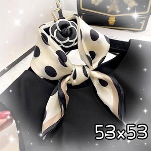 【新品】ストール ショール スカーフ 水玉 ドット エレガントプチスカーフ 防寒 紫外線